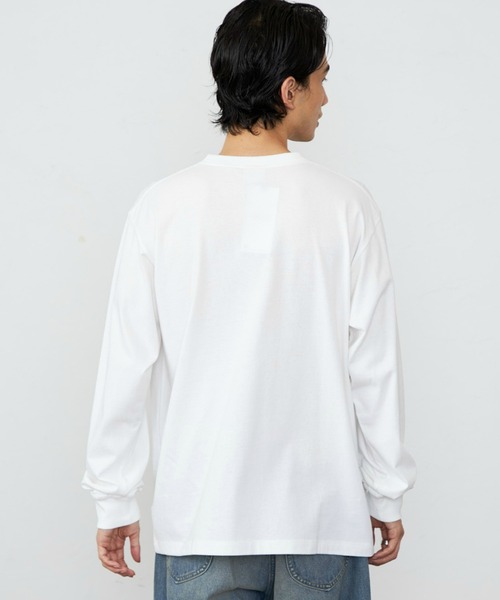 Lee（リー）の「Lee/リー ワッペンポケット ロングスリーブTシャツ/長袖Tシャツ/ワンポイント長袖（Tシャツ/カットソー・メンズ・チャコール/ホワイト/グリーン・LARGE/SMALL/MEDIUM/X-LARGE）」の21枚目の写真