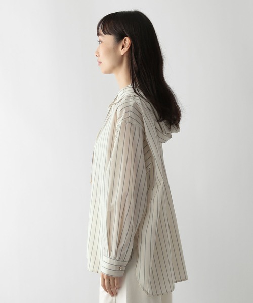 FOUND GOOD（ファウンドグッド）の「ガラフードシャツ/LS（シャツ/ブラウス・レディース・アイボリー/ブラウン系5/グレー系8・L/M/S）」の22枚目の写真