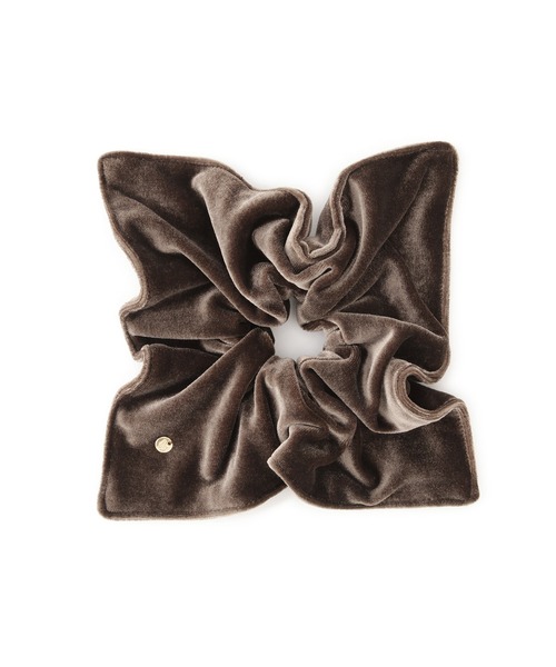 VIS（ビス）の「スクエアベロアシュシュ（シュシュ・レディース・ブラック/ダークブラウン・FREE）」の7枚目の写真