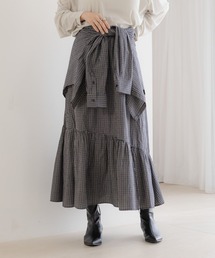 LOWRYS FARM | シャツライクティアードスカート 587931(スカート)