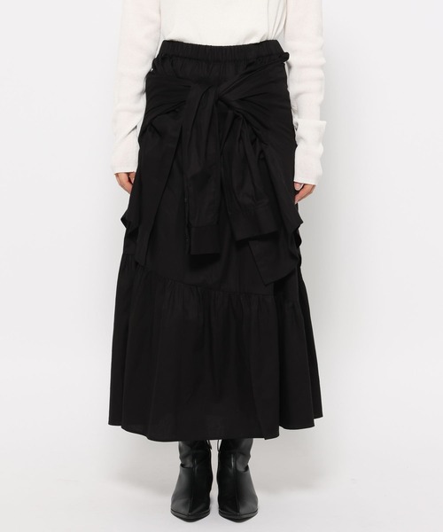 LOWRYS FARM（ローリーズファーム）の「シャツライクティアードスカート 587931（スカート・レディース・チェック/ブラック・FREE）」の18枚目の写真