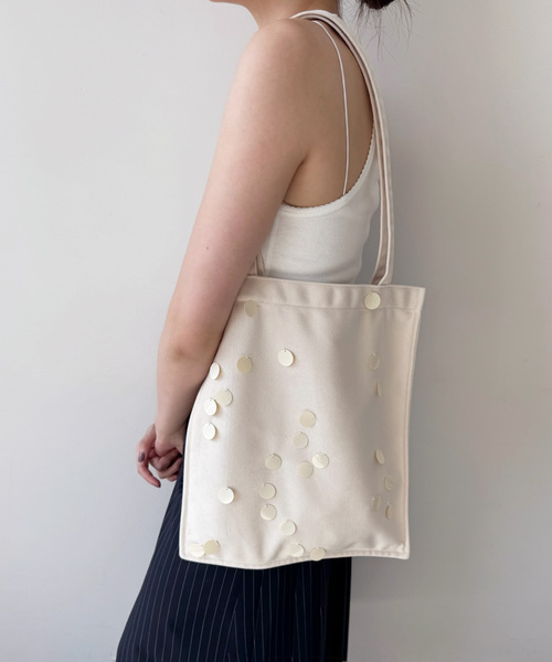 EDIT. FOR LULU(エディットフォールル)の「ベロアスパンコールトートバッグ(トートバッグ・レディース・ピンク系その他/ホワイト系その他・FREE)」の10枚目の写真