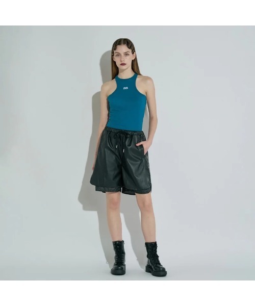 anna sui nyc(アナ スイ エヌ ワイ シー)の「ANNA SUI NYC AMERICAN-SLEEVE TANK TOP(アナスイ エヌワイシー アメスリタンクトップ)(タンクトップ・レディース・ホワイト/ブラック/ブルー・ONE SIZE)」の1枚目の写真