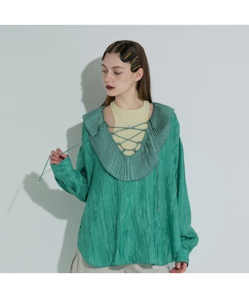 anna sui nyc(アナ スイ エヌ ワイ シー)の「ANNA SUI NYC AMERICAN-SLEEVE TANK TOP(アナスイ エヌワイシー アメスリタンクトップ)(タンクトップ・レディース・ホワイト/ブラック/ブルー・ONE SIZE)」の9枚目の写真