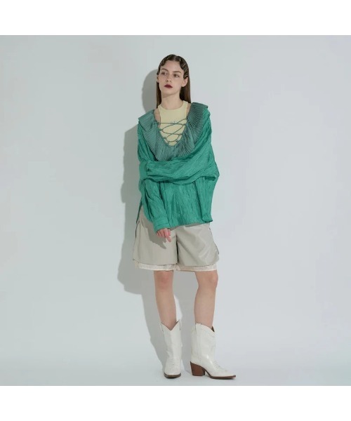 anna sui nyc(アナ スイ エヌ ワイ シー)の「ANNA SUI NYC AMERICAN-SLEEVE TANK TOP(アナスイ エヌワイシー アメスリタンクトップ)(タンクトップ・レディース・ホワイト/ブラック/ブルー・ONE SIZE)」の10枚目の写真