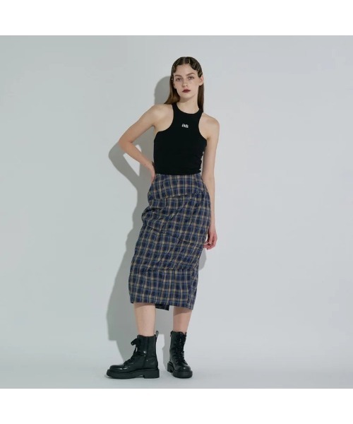 anna sui nyc(アナ スイ エヌ ワイ シー)の「ANNA SUI NYC AMERICAN-SLEEVE TANK TOP(アナスイ エヌワイシー アメスリタンクトップ)(タンクトップ・レディース・ホワイト/ブラック/ブルー・ONE SIZE)」の4枚目の写真