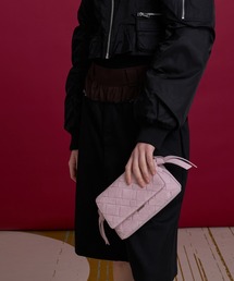 Ivette イヴェット スエードウーブンクロスボディバッグ