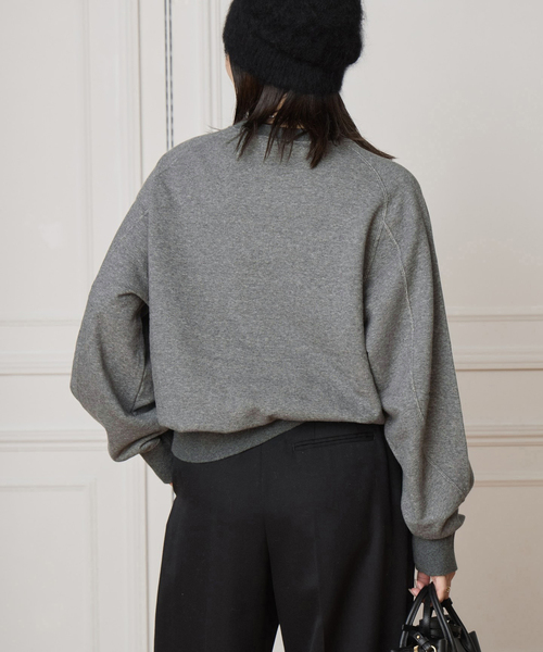 IENA LA BOUCLE カーブスリーブスウェット