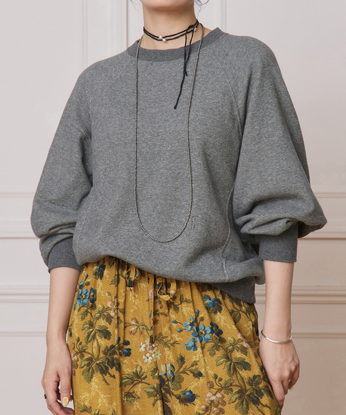 IENA LA BOUCLE（イエナラブークル）の「IENA LA BOUCLE カーブスリーブスウェット（Tシャツ/カットソー・レディース・ピンク/チャコールグレー・FREE）」の14枚目の写真