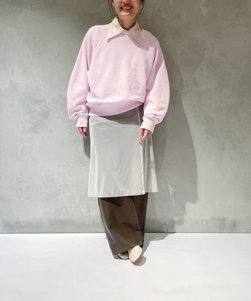 IENA LA BOUCLE（イエナラブークル）の「IENA LA BOUCLE カーブスリーブスウェット（Tシャツ/カットソー・レディース・ピンク/チャコールグレー・FREE）」の22枚目の写真