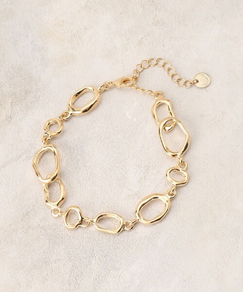 OPAQUE.CLIP(オペークドットクリップ)の「変型チェーンブレスレット(ブレスレット・レディース・ゴールド/シルバー・00)」の4枚目の写真
