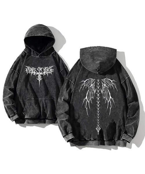 バッファローボブススカルパーカー セール】”闇っぽグラフィックで