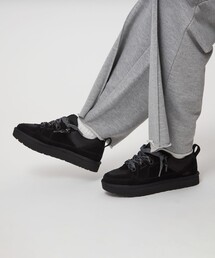 スニーカー 24 黒 UGG アグ ハイカット ジップ レザー 本革 オリーブ スニーカー 24 黒 UGG アグ ハイカット ジップ レザー 本革