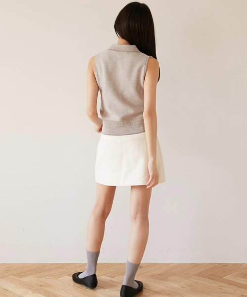 Luan(ルアン)の「【Luan】LEATHER MINI SKIRT/レザーミニスカート(スカート・レディース・ブラック/ホワイト・1/0)」の8枚目の写真