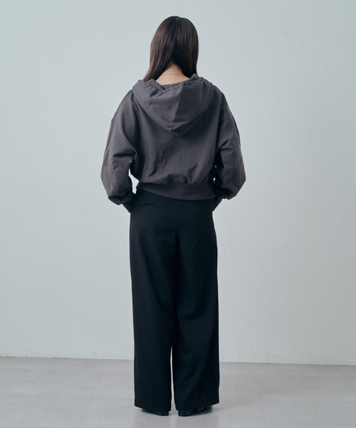 Lui's（ルイス）の「ハイゲージフレンチテリーパーカー（パーカー・レディース・グレー/ブラック/チャコールグレー・FREE）」の11枚目の写真