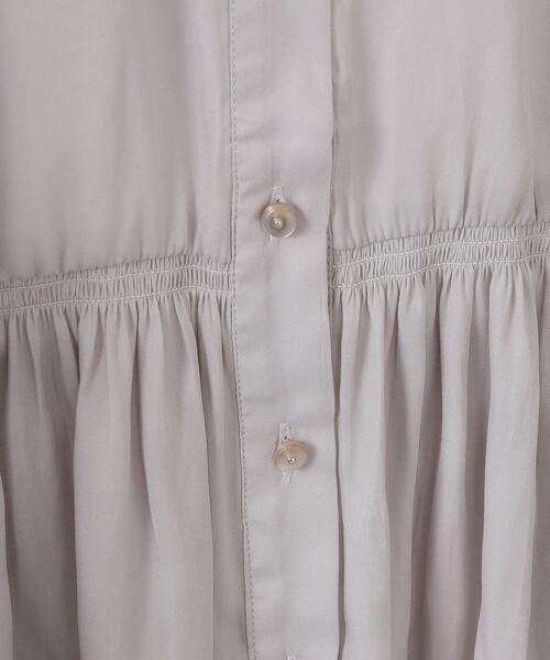 ITS'DEMO（イッツデモ）の「【手洗い可】サテンペプラムブラウス（シャツ/ブラウス・レディース・ナチュラル/ブラウン系/ブルー/ベビーピンク・00）」の15枚目の写真