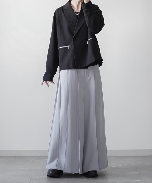 Heliot Emil アシメトリカルスリーブレスジャケット Heliot Emil アシメトリカルスリーブレスジャケット