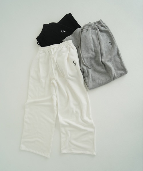 LOGO SWEAT TUCK WIDE PANTS（スウェットパンツ）｜CLANE（クラネ）の