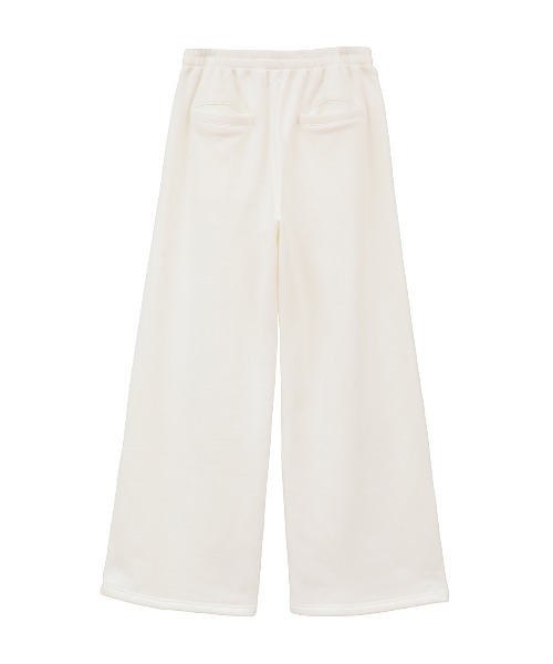 LOGO SWEAT TUCK WIDE PANTS（スウェットパンツ）｜CLANE（クラネ）の