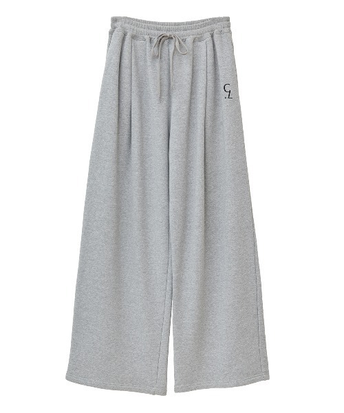 LOGO SWEAT TUCK WIDE PANTS（スウェットパンツ）｜CLANE（クラネ）の