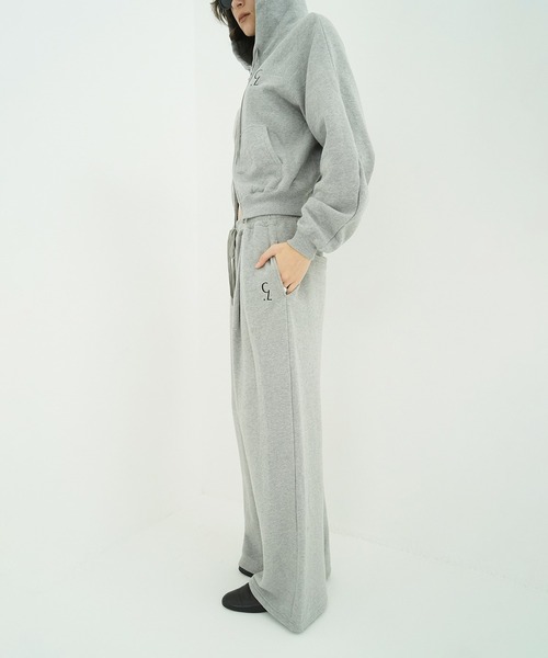 LOGO SWEAT TUCK WIDE PANTS（スウェットパンツ）｜CLANE（クラネ）の