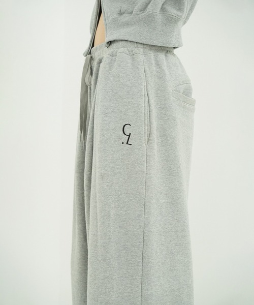 LOGO SWEAT TUCK WIDE PANTS（スウェットパンツ）｜CLANE（クラネ）の