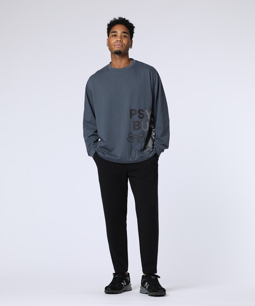 Psycho Bunny（サイコバニー）の「[WEB限定]グラデーションサイドロゴ ロングスリーブTシャツ（Tシャツ/カットソー・メンズ・ブラック/チャコールグレー/ホワイト・LARGE/MEDIUM/SMALL/X-LARGE）」の13枚目の写真