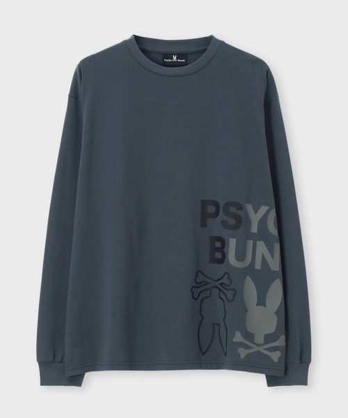 Psycho Bunny（サイコバニー）の「[WEB限定]グラデーションサイドロゴ ロングスリーブTシャツ（Tシャツ/カットソー・メンズ・ブラック/チャコールグレー/ホワイト・LARGE/MEDIUM/SMALL/X-LARGE）」の14枚目の写真