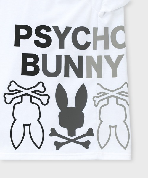 Psycho Bunny（サイコバニー）の「[WEB限定]グラデーションサイドロゴ ロングスリーブTシャツ（Tシャツ/カットソー・メンズ・ブラック/チャコールグレー/ホワイト・LARGE/MEDIUM/SMALL/X-LARGE）」の4枚目の写真