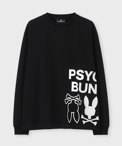 Psycho Bunny（サイコバニー）の「[WEB限定]グラデーションサイドロゴ ロングスリーブTシャツ（Tシャツ/カットソー・メンズ・ブラック/チャコールグレー/ホワイト・LARGE/MEDIUM/SMALL/X-LARGE）」の9枚目の写真