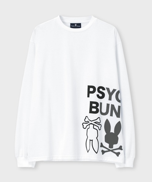 Psycho Bunny（サイコバニー）の「[WEB限定]グラデーションサイドロゴ ロングスリーブTシャツ（Tシャツ/カットソー・メンズ・ブラック/チャコールグレー/ホワイト・LARGE/MEDIUM/SMALL/X-LARGE）」の20枚目の写真