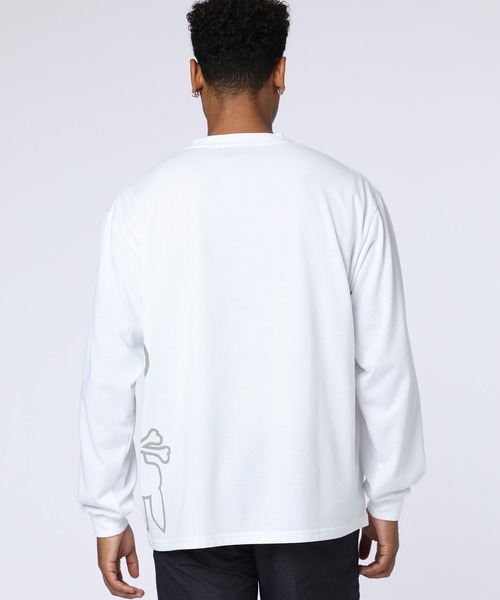 Psycho Bunny（サイコバニー）の「[WEB限定]グラデーションサイドロゴ ロングスリーブTシャツ（Tシャツ/カットソー・メンズ・ブラック/チャコールグレー/ホワイト・LARGE/MEDIUM/SMALL/X-LARGE）」の22枚目の写真