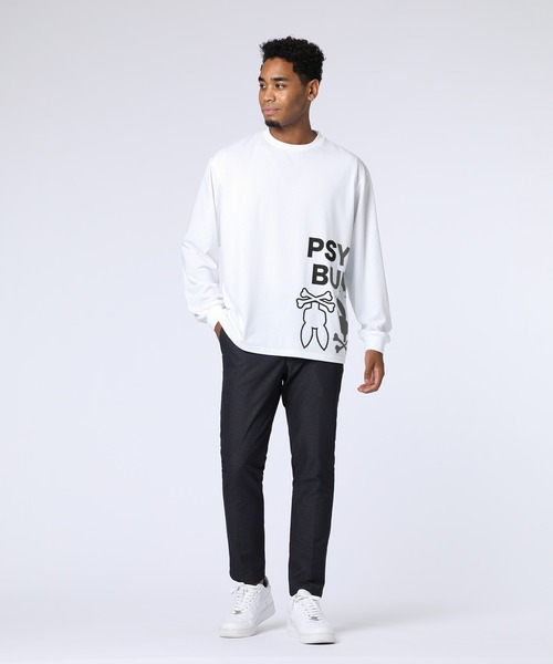 Psycho Bunny（サイコバニー）の「[WEB限定]グラデーションサイドロゴ ロングスリーブTシャツ（Tシャツ/カットソー・メンズ・ブラック/チャコールグレー/ホワイト・LARGE/MEDIUM/SMALL/X-LARGE）」の21枚目の写真