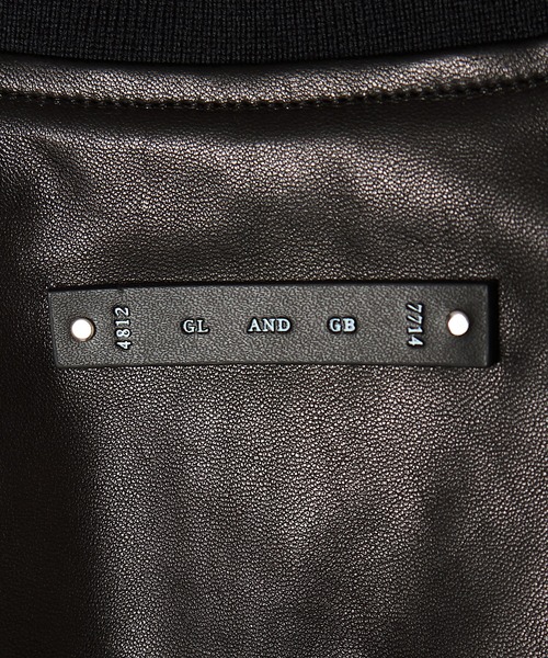 CRIMIE（クライミー）の「NYLON SLEEVE LEATHER MA1 JACKET（ミリタリージャケット・メンズ・ブラック/ブラック×カーキ・S/M/L/XL/XXL）」の14枚目の写真