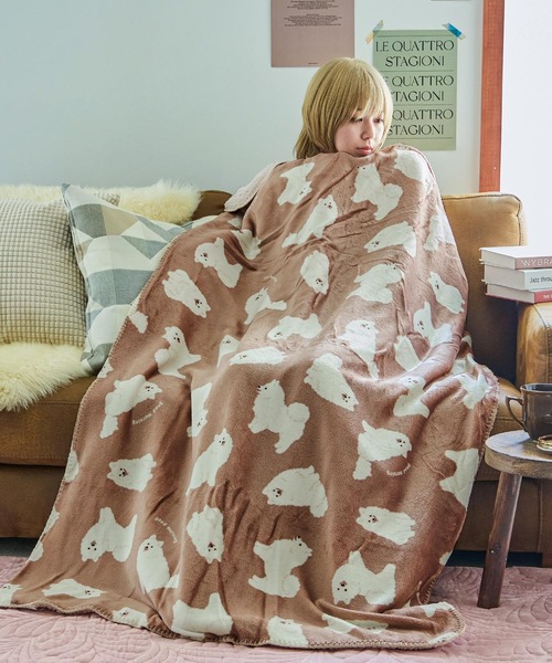スワンネルアニマルブランケット 100×140cm（ブランケット