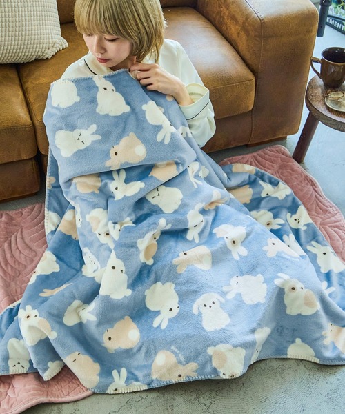 スワンネルアニマルブランケット 100×140cm（ブランケット