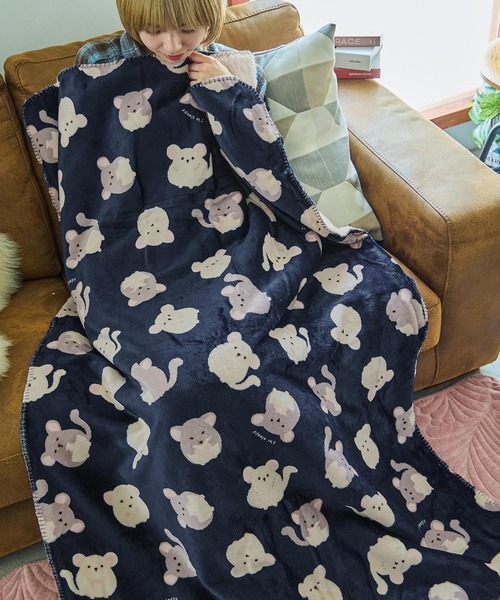 スワンネルアニマルブランケット 100×140cm（ブランケット