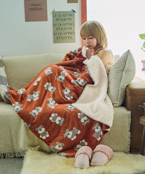 スワンネルアニマルブランケット 100×140cm（ブランケット）｜Fashion