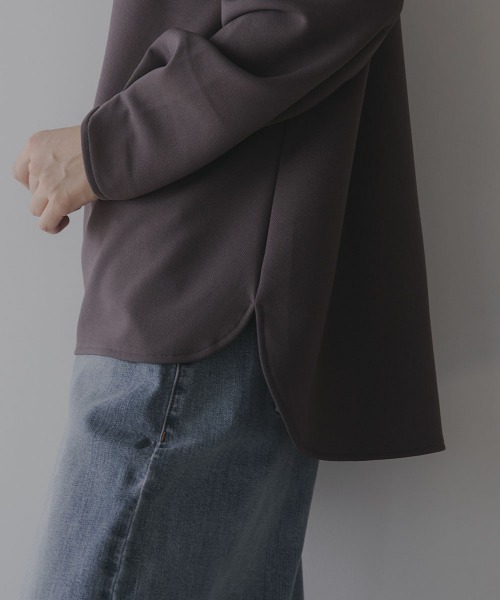 slattgir（スラットジール）の「高身長　肩ボタンデザインプルオーバー（トールサイズ）Essenave（Tシャツ/カットソー・レディース・ブラック/チャコール・TLL/TM/TL/T3L/T4L/T5L）」の17枚目の写真