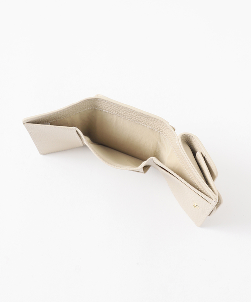 tov トーヴ　IENA別注　ベージュ レザー 三つ折り財布 tov（トーヴ） 財布 「WEB限定/追加」tov/トーヴ SLOBE別注 ミニ