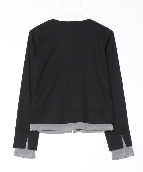 ROSE BUD（ローズバッド）の「HENLEY LAYERED TOP（Tシャツ/カットソー・レディース・ブラウン/ホワイト/ブラック・ONE SIZE）」の13枚目の写真