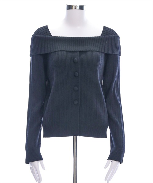 clear（クリア）の「オフショル風ボタンリブニットトップス［大人 カジュアル 着回し力抜群］≪AW新作≫（ニット/セーター・レディース・ボルドー/ブラック/アイボリー/ブラウン・F）」の19枚目の写真