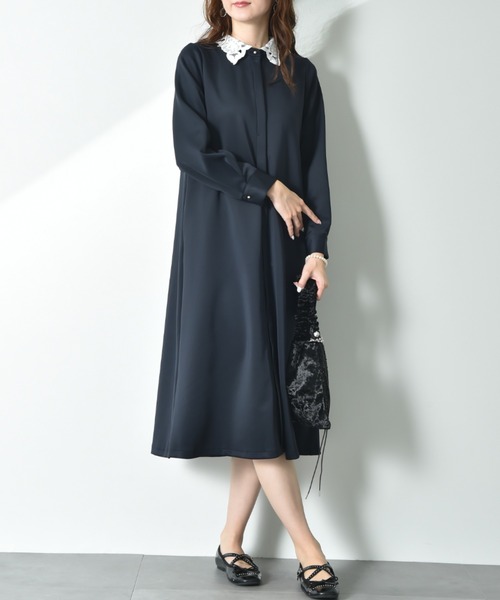 セール】レース衿2WAYワンピース（ワンピース）｜INTERPLANET