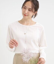 DRESKIP | 【洗える/S-LL】上品見え ベロア調シアートップス(Tシャツ/カットソー)