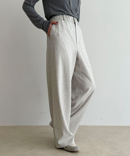 fredy emue(フレディエミュ)の「ウールライクイージーワークパンツ(その他パンツ・レディース・ブラウン/アイボリー/ブラック・36/38)」の8枚目の写真