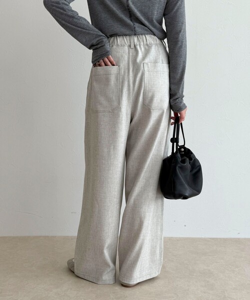 fredy emue(フレディエミュ)の「ウールライクイージーワークパンツ(その他パンツ・レディース・ブラウン/アイボリー/ブラック・36/38)」の10枚目の写真