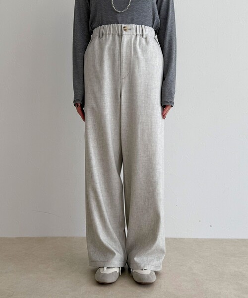 fredy emue(フレディエミュ)の「ウールライクイージーワークパンツ(その他パンツ・レディース・ブラウン/アイボリー/ブラック・36/38)」の11枚目の写真