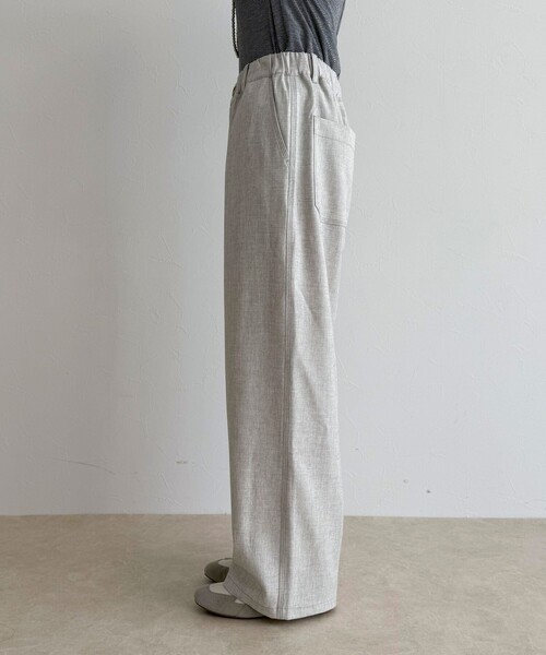 fredy emue(フレディエミュ)の「ウールライクイージーワークパンツ(その他パンツ・レディース・ブラウン/アイボリー/ブラック・36/38)」の12枚目の写真