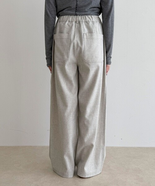 fredy emue(フレディエミュ)の「ウールライクイージーワークパンツ(その他パンツ・レディース・ブラウン/アイボリー/ブラック・36/38)」の13枚目の写真