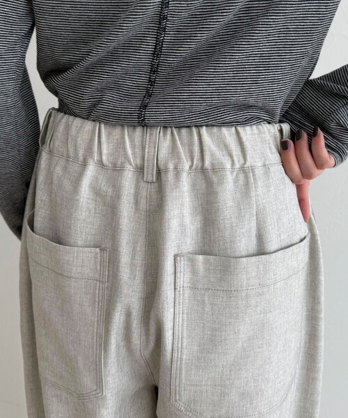 fredy emue(フレディエミュ)の「ウールライクイージーワークパンツ(その他パンツ・レディース・ブラウン/アイボリー/ブラック・36/38)」の14枚目の写真